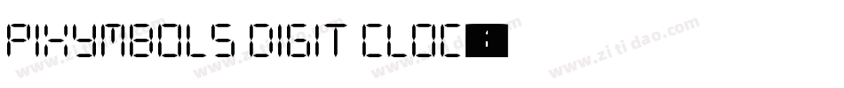 PIXymbols Digit Cloc字体转换